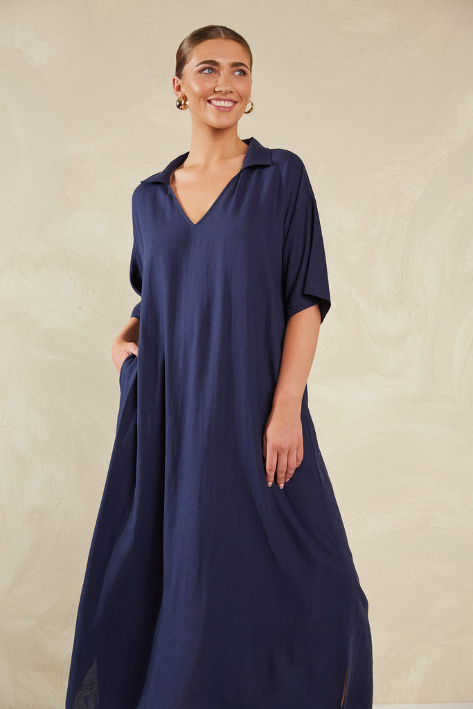 Sardinia Kaftan Dress - Riviera - The Haven Co
