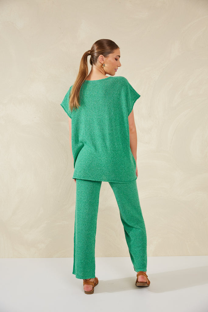 Como Knit Top - Aqua - The Haven Co