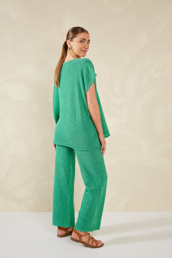 Como Knit Top - Aqua - The Haven Co