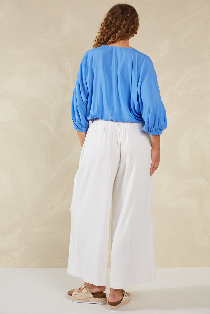 Palermo Drawstring Top - Coast - The Haven Co
