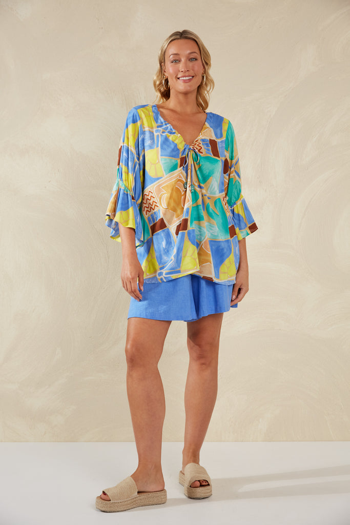 Palermo Ruched Top - Solare - The Haven Co
