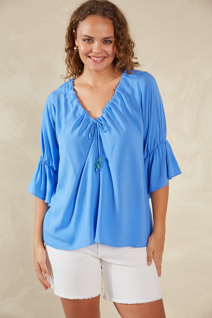 Palermo Ruched Top - Coast - The Haven Co