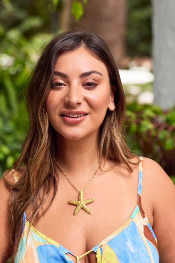 Palermo Necklace - Gold Starfish - The Haven Co