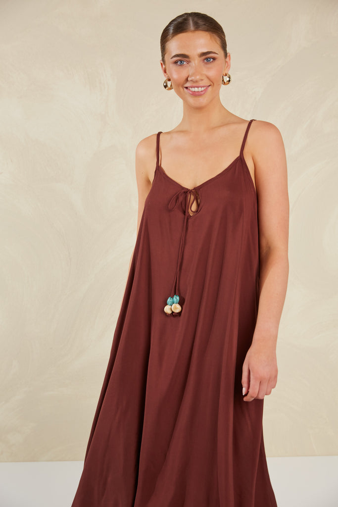 Palermo Tank Dress - Espresso - The Haven Co