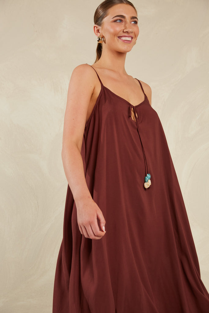 Palermo Tank Dress - Espresso - The Haven Co