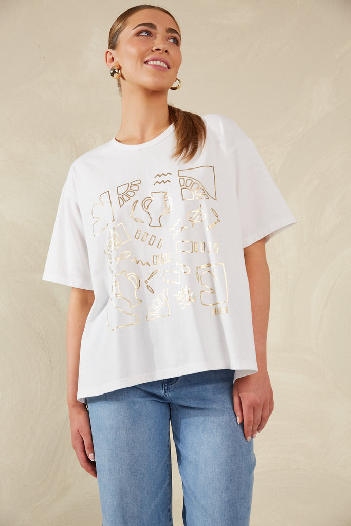 Bari Tshirt - Bianco - The Haven Co