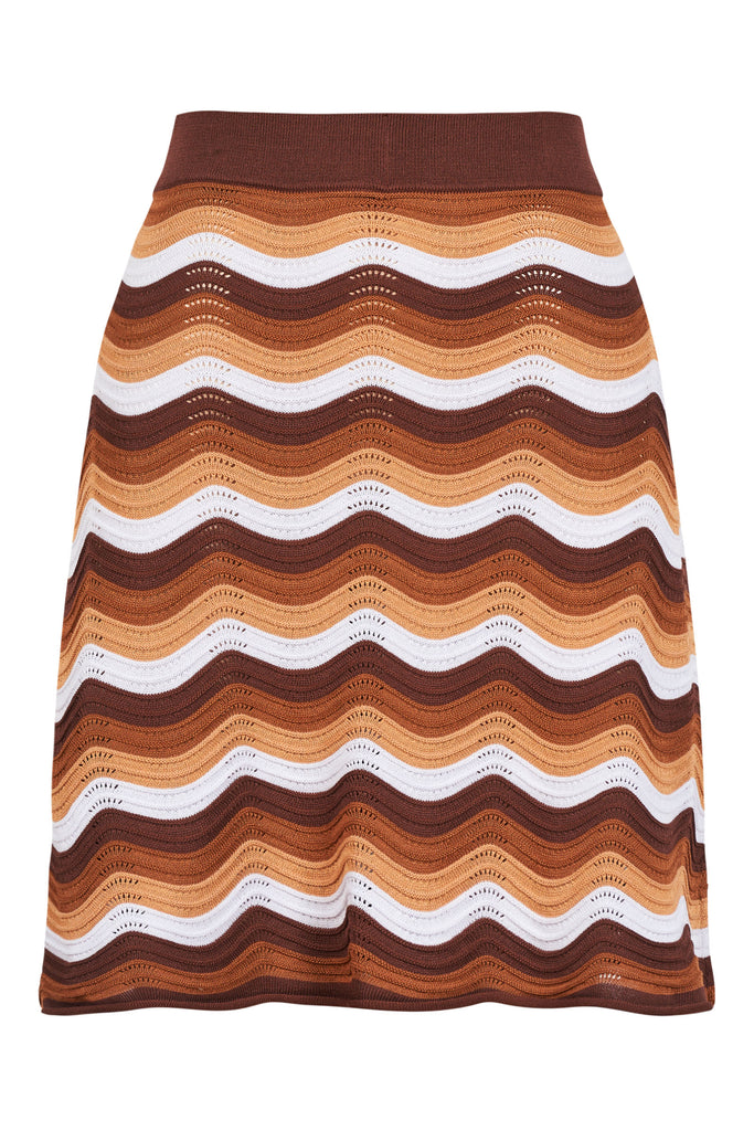 Amalfi Knit Skirt - Tiramisu - The Haven Co