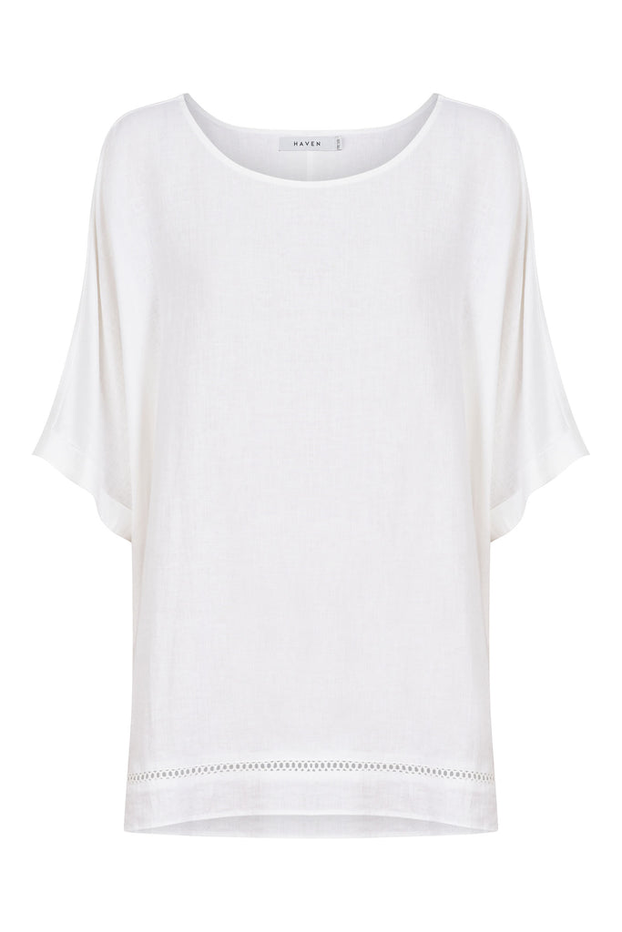 Florence Relaxed Top - Bianco - The Haven Co