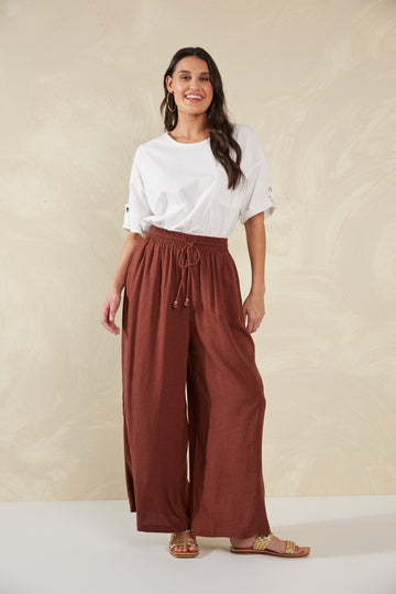 Florence Pant - Espresso - The Haven Co