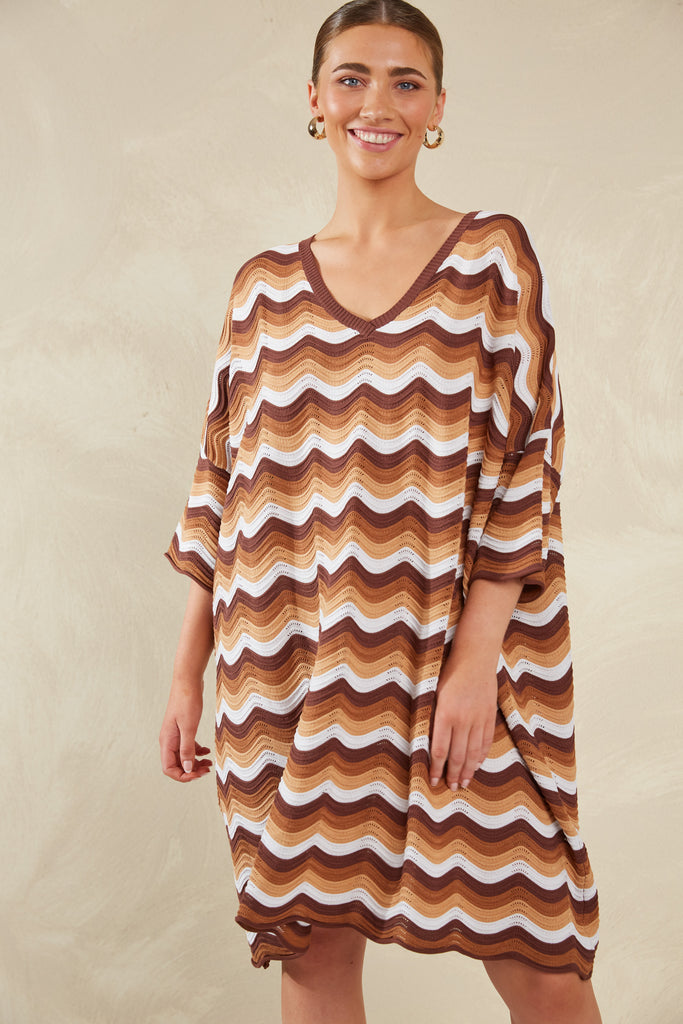 Amalfi Relaxed Dress - Tiramisu - The Haven Co