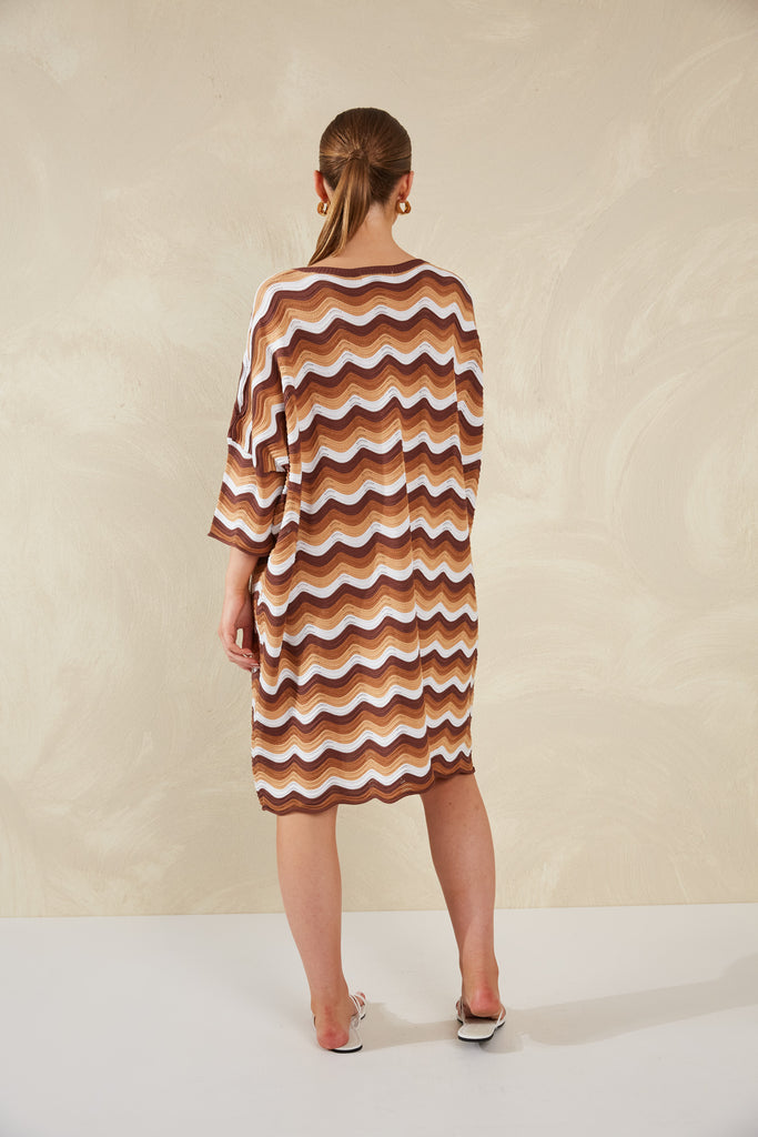 Amalfi Relaxed Dress - Tiramisu - The Haven Co