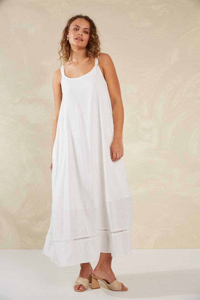 Florence Tank Maxi - Bianco - The Haven Co