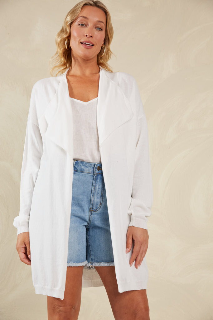 Florence Cardigan - Bianco - The Haven Co