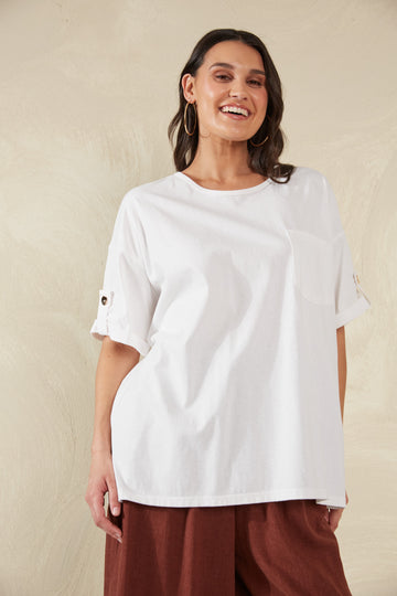 Ravello Tshirt - Bianco - The Haven Co