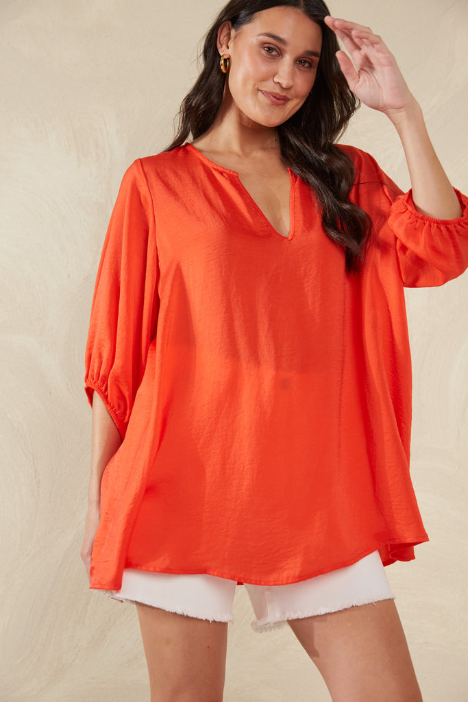 Portofino Relaxed Top - Aperol - The Haven Co