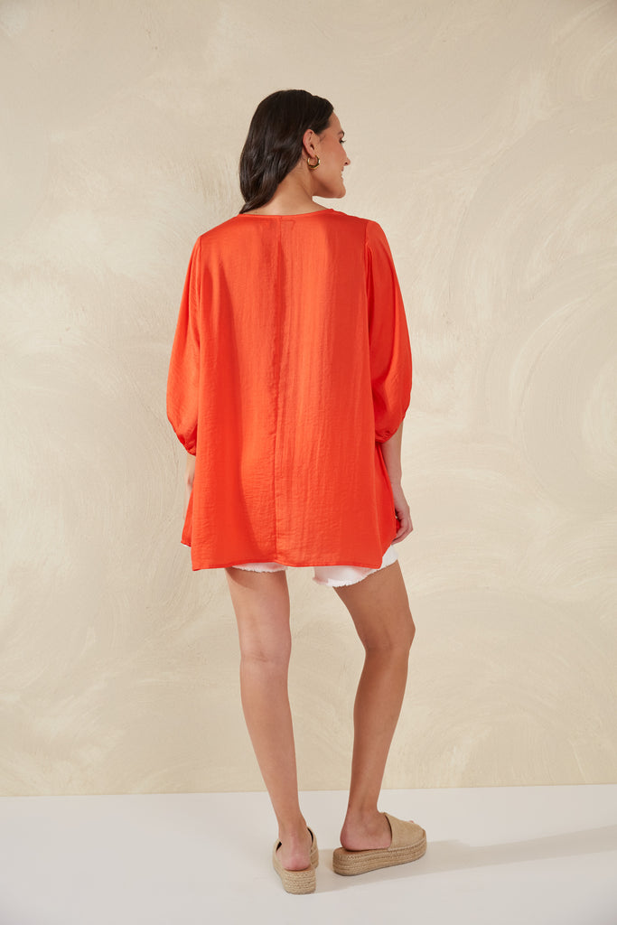 Portofino Relaxed Top - Aperol - The Haven Co