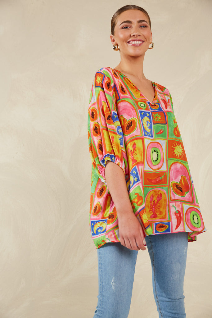 Portofino Relaxed Top - Spritz - The Haven Co