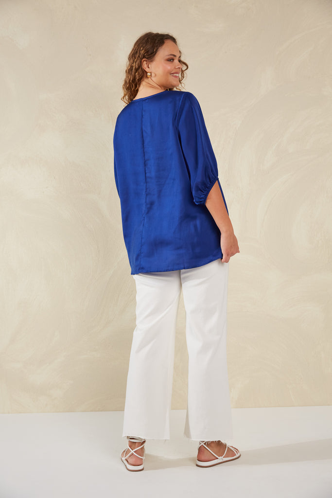 Portofino Relaxed Top - Lago - The Haven Co