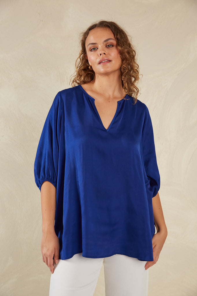 Portofino Relaxed Top - Lago - The Haven Co