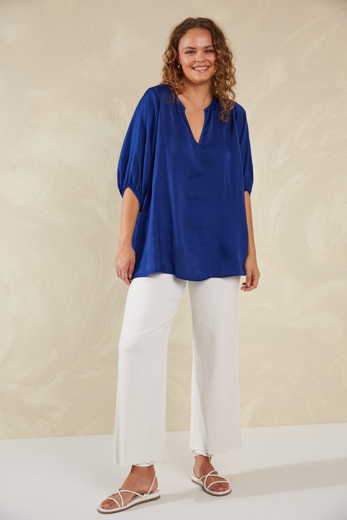 Portofino Relaxed Top - Lago - The Haven Co