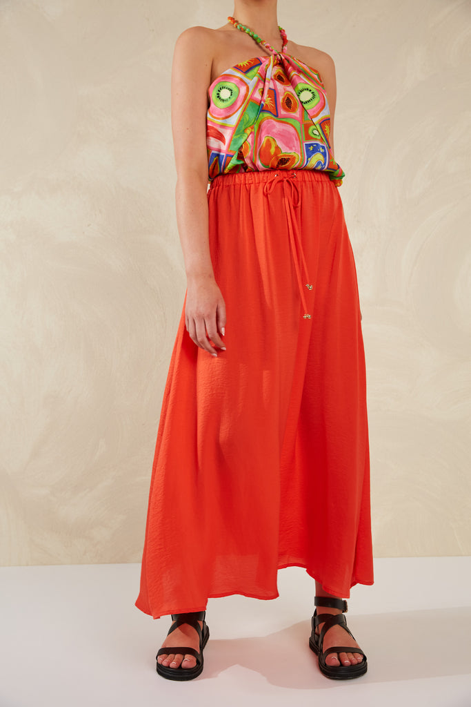 Portofino Maxi Skirt - Aperol - The Haven Co