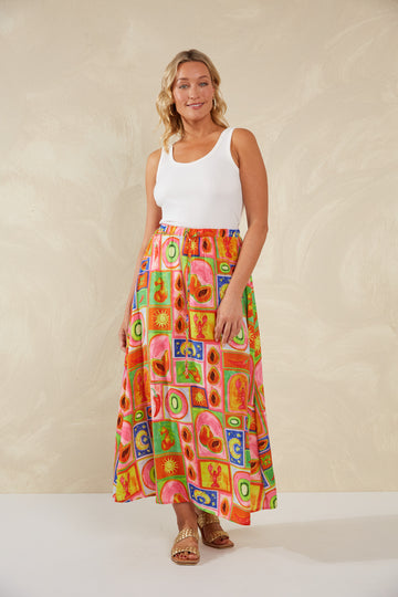 Portofino Maxi Skirt - Spritz - The Haven Co