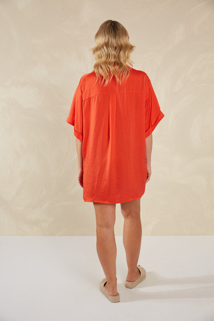 Portofino Shirt - Aperol - The Haven Co