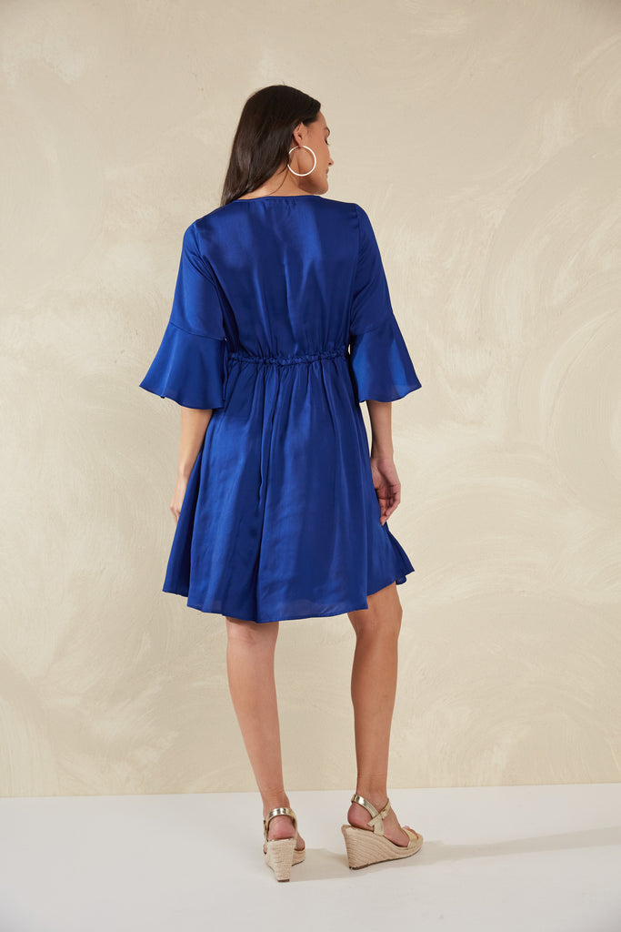 Portofino Tie Dress - Lago - The Haven Co