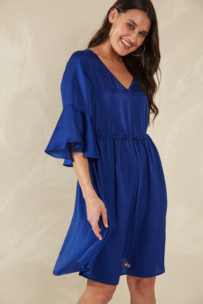 Portofino Tie Dress - Lago - The Haven Co