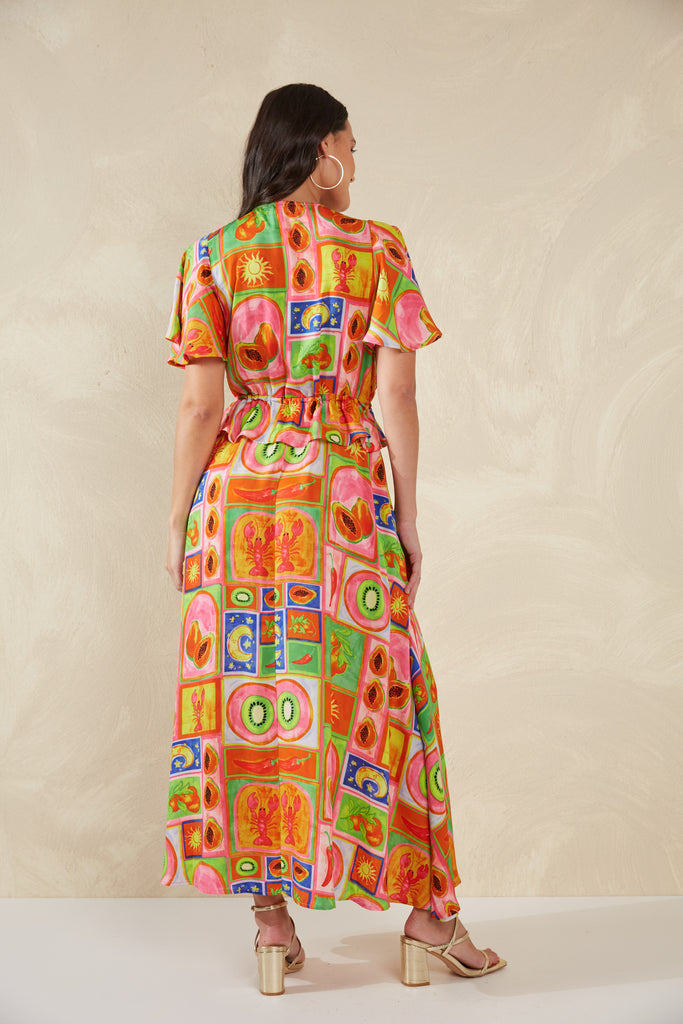 Portofino Frill Maxi - Spritz - The Haven Co