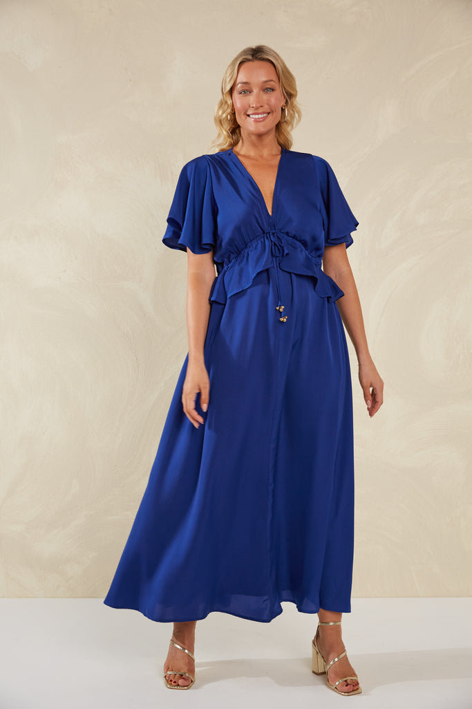 Portofino Frill Maxi - Lago - The Haven Co