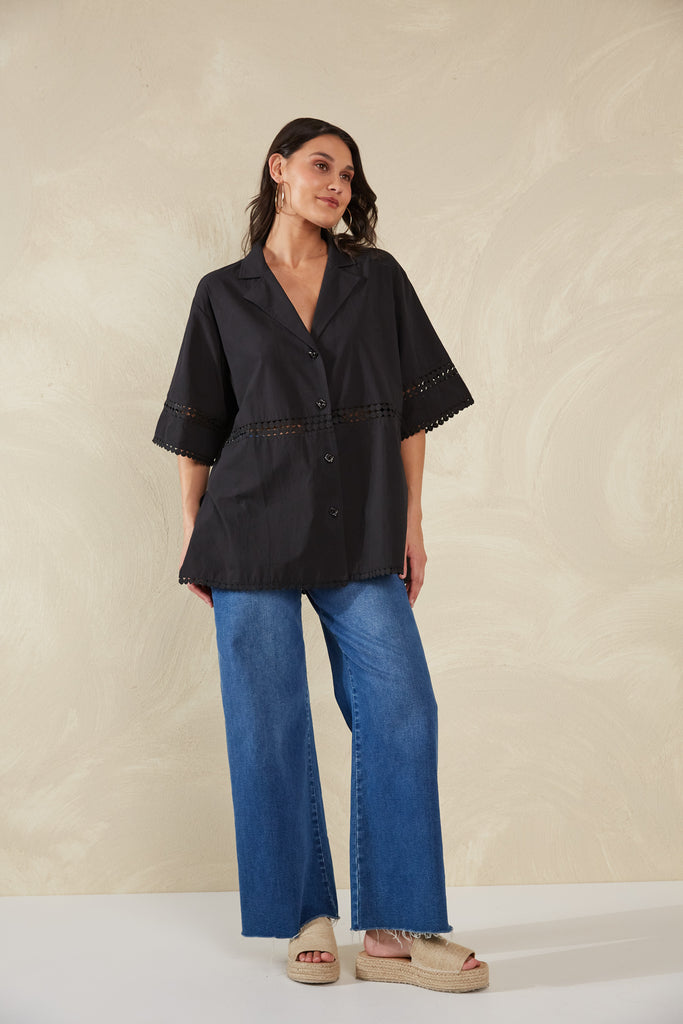 Adelfia Shirt - Domino - The Haven Co