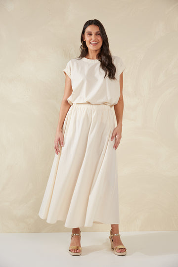 Adelfia Maxi Skirt - Cannoli - The Haven Co