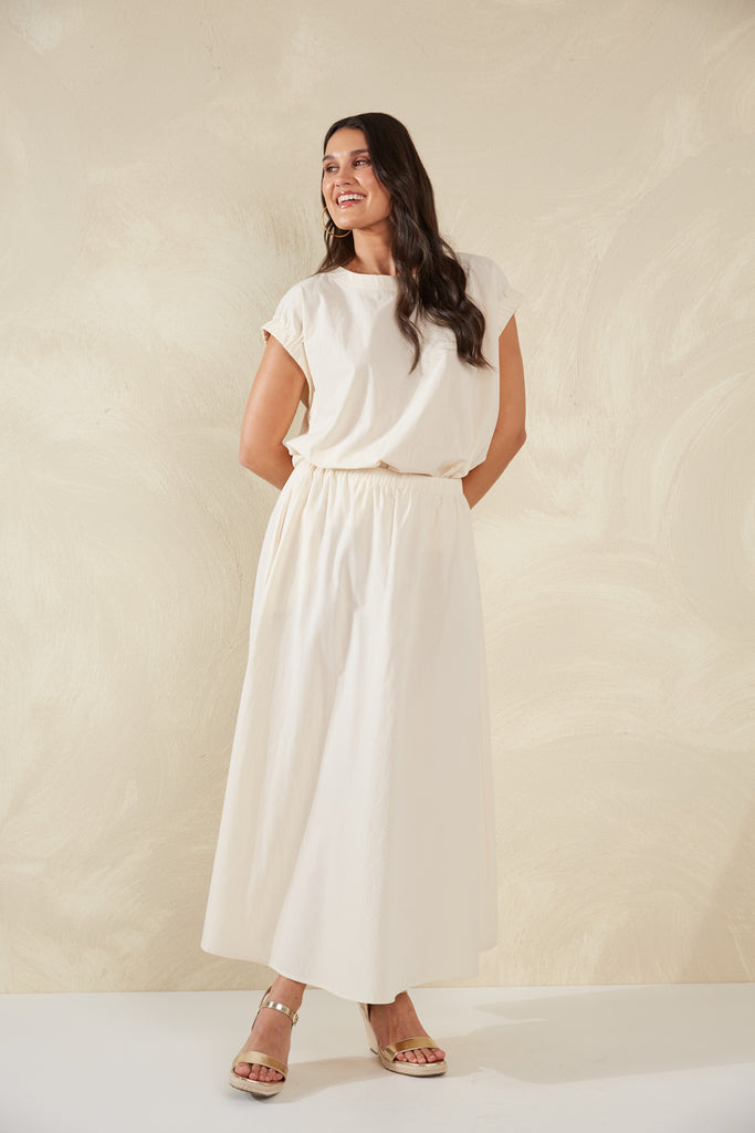 Adelfia Maxi Skirt - Cannoli - The Haven Co