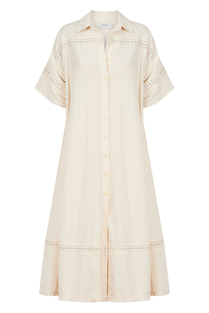Adelfia Shirt Dress - Cannoli - The Haven Co