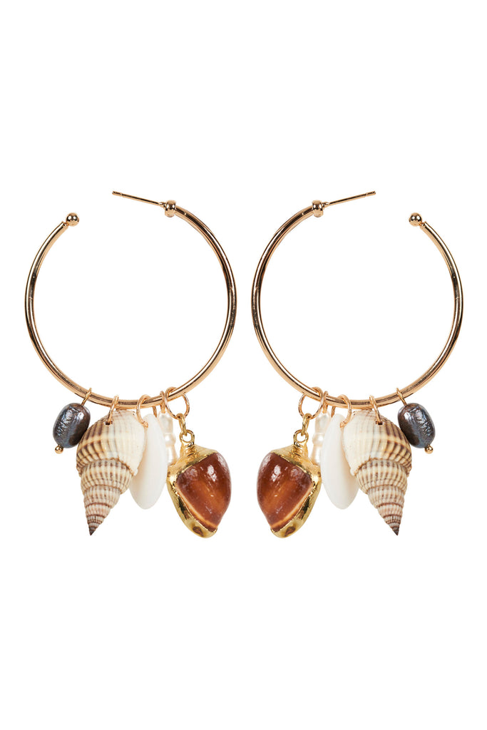Adelfia Earring - Shell - The Haven Co