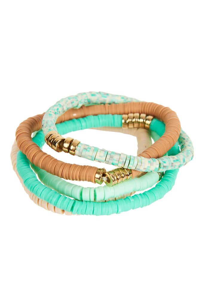 San Luca Bracelet Set - Aqua - The Haven Co