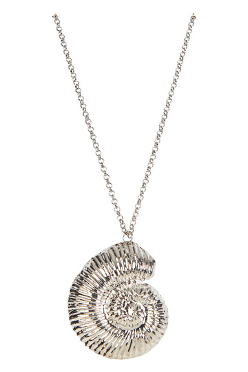 Palermo Necklace - Silver Seashell - The Haven Co