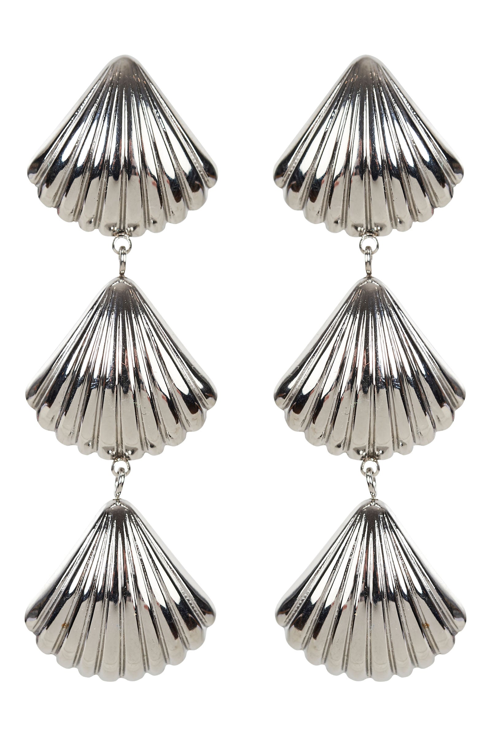 Andora Earring - Seashell Silver - The Haven Co