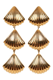 Andora Earring - Seashell Gold - The Haven Co