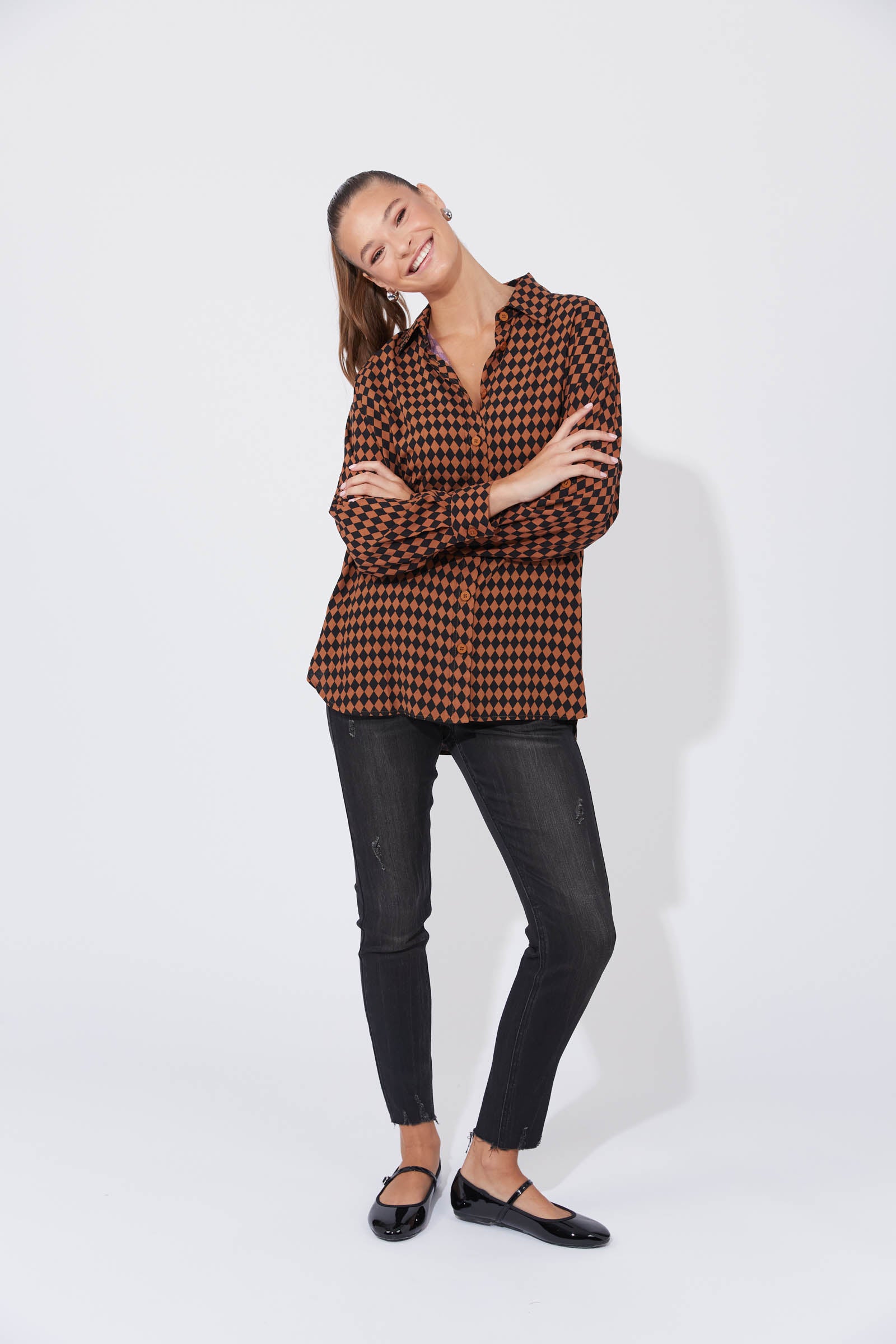 Casablanca Shirt - Kohl/Dune