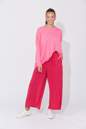 Casablanca Pant - Chilli/Pink