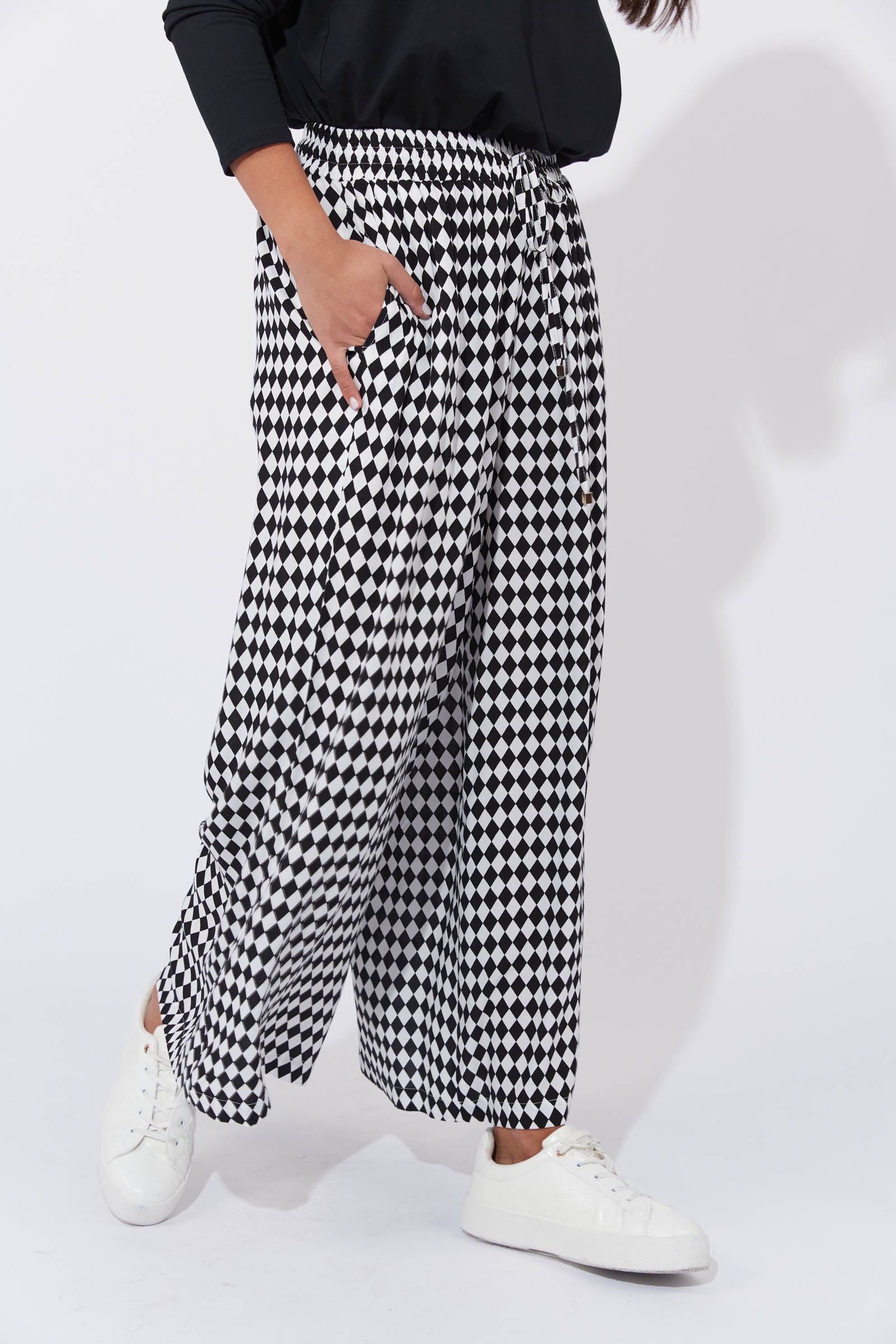 Casablanca Pant - White/Kohl