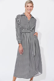 Casablanca Dress - White/Kohl