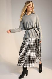 Casablanca Dress - White/Kohl