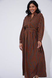 Casablanca Dress - Kohl/Dune