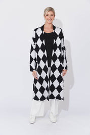 Casablanca Cardigan - White/Kohl