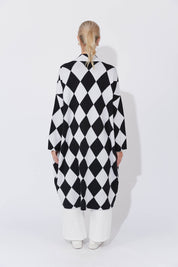 Casablanca Cardigan - White/Kohl