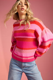 Yuma Jumper - Chilli/Pink