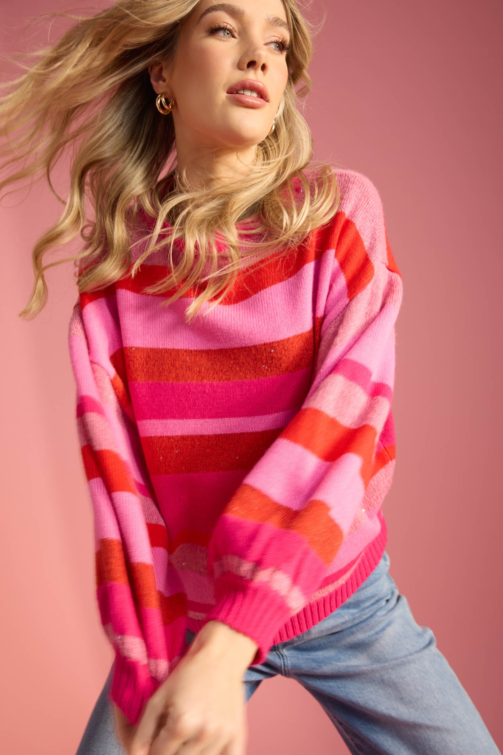 Yuma Jumper - Chilli/Pink